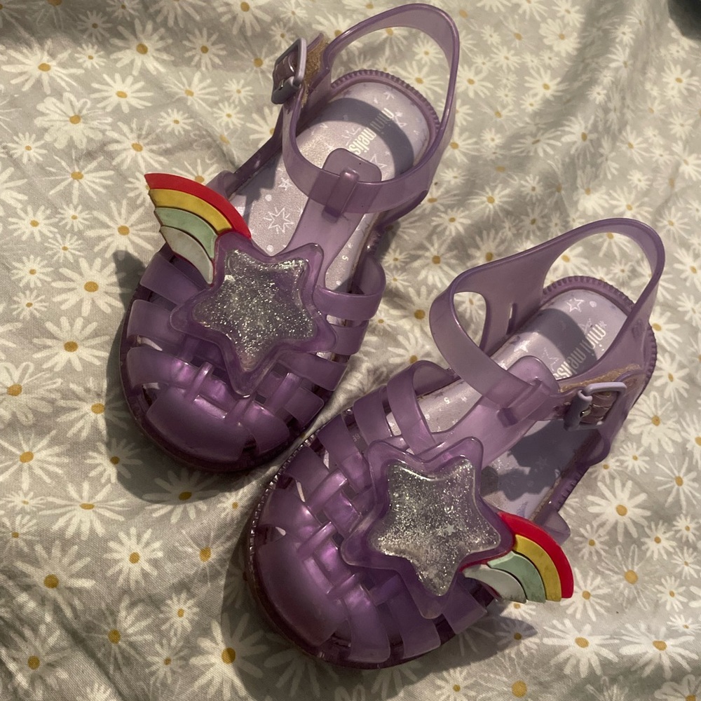 Mini Melissa Rainbow Sandal Purple 10
